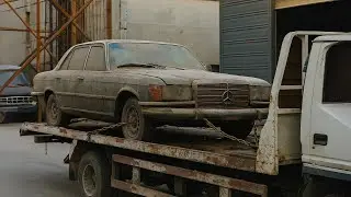 Znaleziono Mercedesa z lat 70. z przebiegiem zaledwie 25 tys. mil. Nie uwierzysz, jak wygląda teraz.