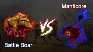 Age of Mythology - Battle Boar vs Manticore