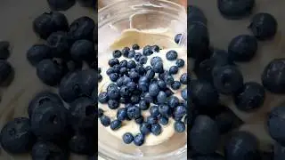 G&acirc;teau moelleux vanille myrtilles crumble 🫐 #cooking #yummy #blueberry #satisfying #recipe #easy