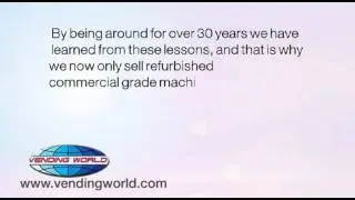 Bulk Vending Machines versus 'Real' Commercial grade Vending Machines