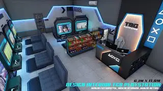TBG PLAYSTATION🎮 Interior Rental PS Berkonsep Futuristik Full LED