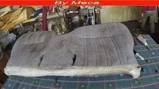How to make toyota tacoma  bench seat cover part 1-3 By Meca