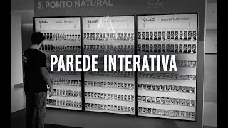 Parede interativa gigante - Planograma Digital dos caf&eacute;s Nestl&eacute;