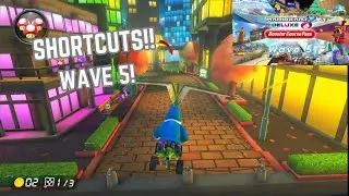 WAVE 5 NEW SHORTCUTS!! Mario Kart 8 Deluxe Booster Course Pass