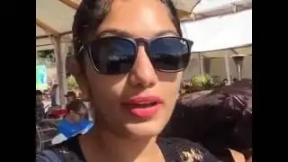 Badayi Banglavu Actress Arya Live Video Chat From Niagra Water Falls