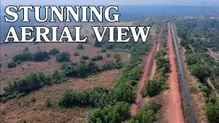 Serene Aerial Views of Open Land | Nature Drone Footage 🌳