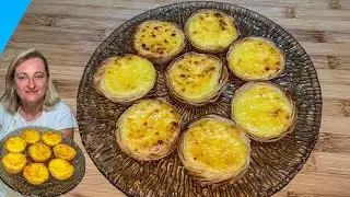 PASTEL DE NATAS DE PORTUGAL 🇵🇹 receita simples e muito deliciosa