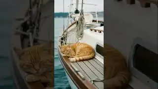 #waves #calm #cat #cats #relaxing #sleep #sailing #asmr #cute #music #shorts #shortvideo #shortvideo