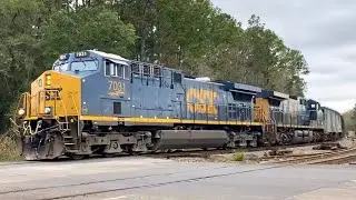 Shiny New CSX YN3C CM44AC Rebuild Leading M457-04 at Callahan