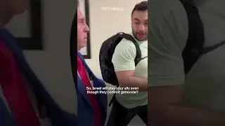 Пропалестинские активисты противостоят конгрессмену США