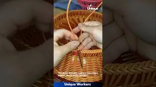Mastering the basket weaving process- The workers do their job perfectly || #machine #shorts