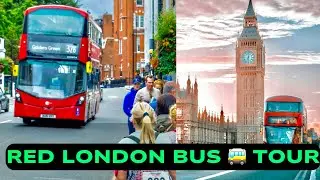 Red London Bus Tour || London ki bus ka safar || Sightseeing by Bus