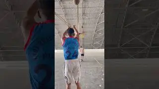 Behind The Back Long Range Basketball Shot 😱🔥 #shorts #basketball #trending #viral