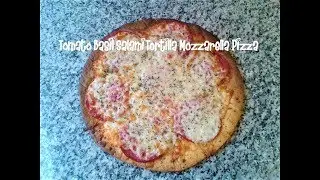 Tomato Basil Tortilla Salami Mozzarella Pizza Recipe