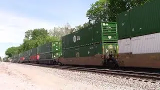NORFOLK SOUTHERN GE ES40DC GEVO Southbound Intermodal Container Train