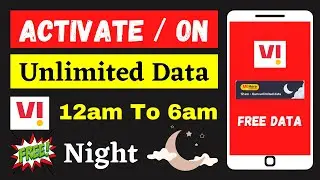 Vi 12 to 6 Free Data Kaise Activate Kare | Vi Night Free Data | Vi 12 to 6 Free Data Kaise Paye
