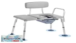 VEVOR Bedside Commode Chair 500 lbs Weight Capacity 4 in 1 Portable Toilet