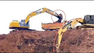 This water storage tank is really deep. It is about 5 meters deep. It was worked by a Cat excavator.