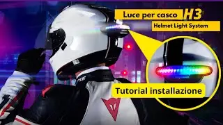 Luce per casco moto wireless Steelmate H3 - Tutorial completo installazione