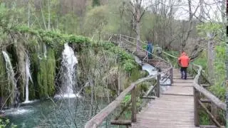 walking the trails in beautiful Plitvice Lakes National Park