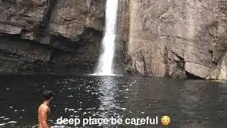 Dumbara ella water fall in knuckles mountain range- Sri lanka