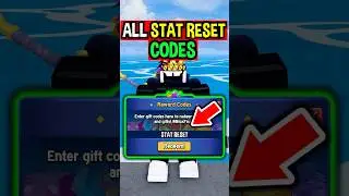 ALL STAT RESET CODES in Roblox Blox Fruits..