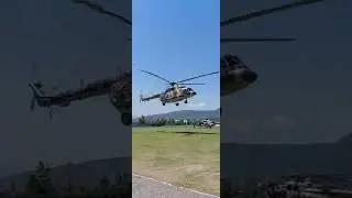 Pak Army helicopter on rescue mission in Kanju, Swat.