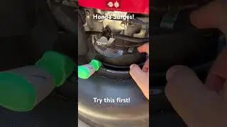 Honda engine surges! Might not be a dirty carb&hellip; Try this fix first! #honda #mower #diy