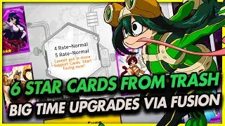 Make 6 STAR CARDS from your other TRASH CARDS! Card Fusion Guide! - [MHA] The Strongest Hero