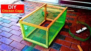 Easy Way To Make Chicken Cage Using Wood and iron Net | DIY Chicken Coop idea
