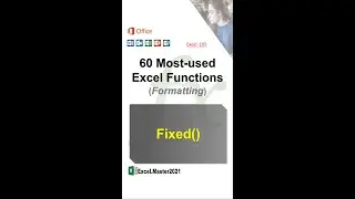 105 Excel Formatting Function- Fixed #shorts #youtubeshorts