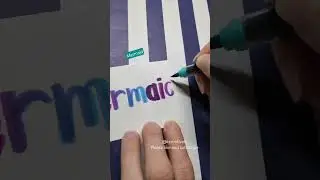 Mermaid Hand Lettering Art