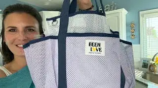 Lightweight mesh beach bag