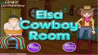 FROZEN DISNEY PRINCESS Elsa Cowboy Room FREE KIDS GAMES