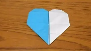 Simple Origami : Lesson 80 - Two -Color Heart (2)