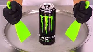 How To Make Monster Energy Ice Cream Rolls | ASMR