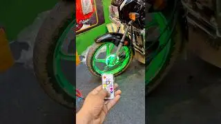 Wheel running light 😱Splendor plus🥵RGB DRL drum Led Light #shorts