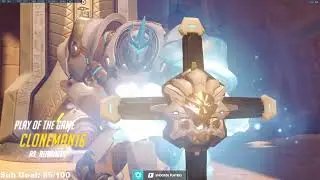 POTG! CLONEMAN16 INSANE REINHARDT OVERWATCH GAMEPLAY SEASON 29 TOP 500