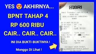 FIX ! AKHIRNYA 😍 BPNT 600 RIBU CAIR CAIR CAIR INI BUKTINYA !