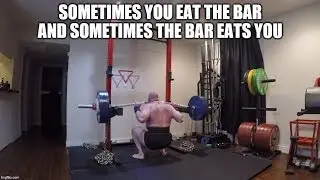 High Bar Squat 502, & 522 (OVERSHOT AND MISSED) + 91 Lbs Chains - NEVER BE AFRAID TO FAIL A LIFT!