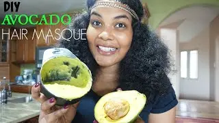 DIY Avocado and Honey Hair Treatment Masque for Dry Curly Hair
