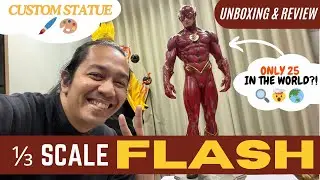 Custom 1/3 Scale THE FLASH Statue UNBOXING & REVIEW | Crazy SCULPT & a RARE Edition Size