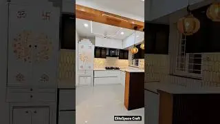 Luxury Modular Kitchen With Temple | Modern Indian Design 🛕✨
