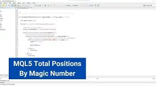 MQL5 - Get Total Positions  by Magic Number