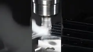 We machined aluminum with a depth of cut of 16 mm! #cnc #machine #tools #ev