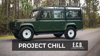 Restored Defender 110 Features Heritage-style with LS3 Engine | Project Chill | D110