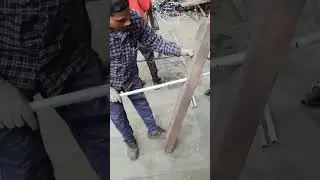 India Gi conduit pipe bridge making