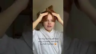 no heat & perfect bangs in the morning! #curtainbangs