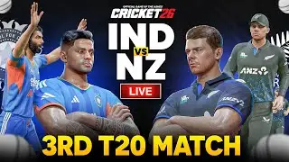 India vs New Zealand - 3rd T20 Match - Cricket 26 Live The Gaming Bunny #india #newzealand #live