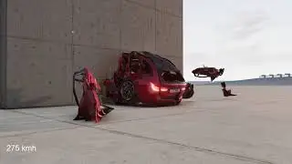 BMW M3 vs Wall - Cinematic BeamNG Crash Test #viral